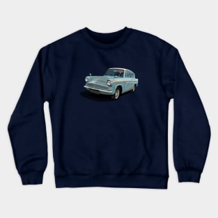 Ford Anglia in light blue Crewneck Sweatshirt